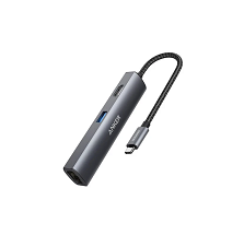 هاب تایپ سی 5 پورت نسل پنج انکر Anker 533 USB-C Hub (5-in-1, Slim) – مدل A8338